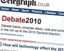 Telegraph's Debate2010 site