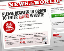 news of the world paywall