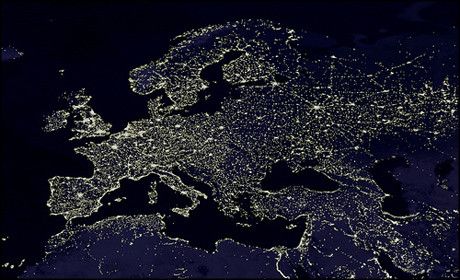 europe night light