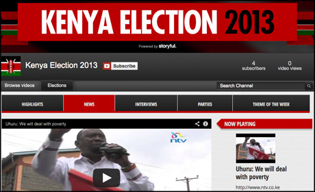 Kenya elections YouTube channel