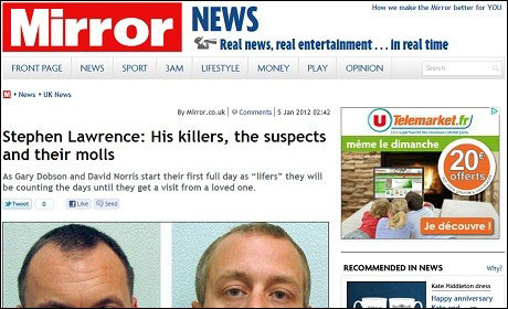 Daily Mirror: breached editors' code of practice by identifying child