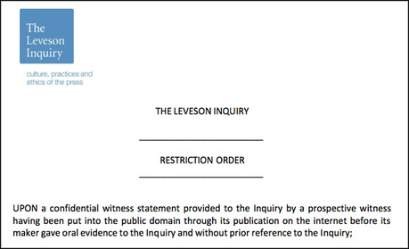 Guido Fawkes Leveson order