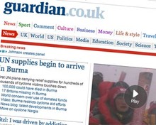 Screenshot of Guardian.co.uk