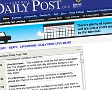 image of liverpool daily post website