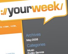 image of yourweek website