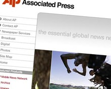 Screenshot of Associated Press website