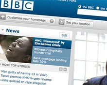 Screenshot of bbc.co.uk