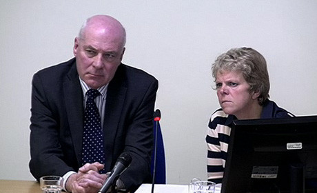 Sally and Bob Dowler at the Leveson inquiry