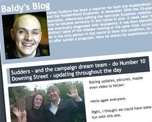 Screenshot of Adrian Sudbury's blog