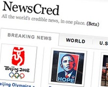 Screenshot of NewsCred.com