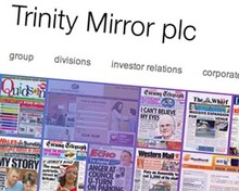 Screenshot of Trinity Mirror website