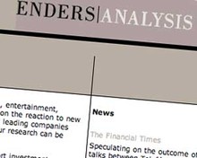 Screenshot of Enders Analysis page