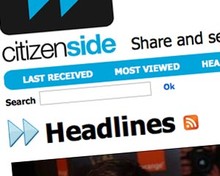 Screenshot of Citizenside.com