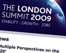 Screenshot of London Summit website