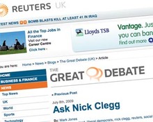 Reuters' Great Debate page