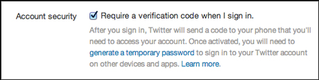 Twitter security