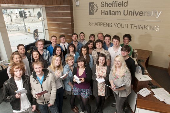 Sheffield Hallam students
