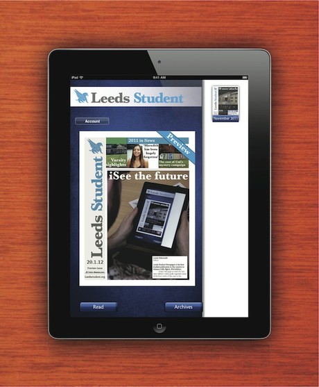 Leeds Student ipad edition image