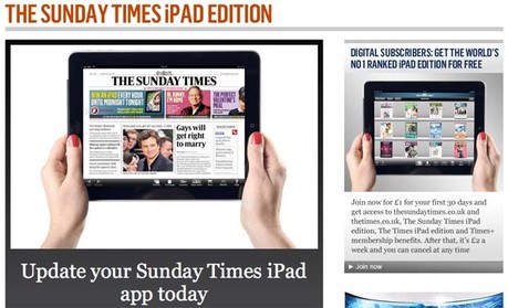 Sunday Times iPad app
