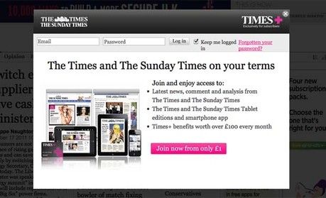 Times paywall