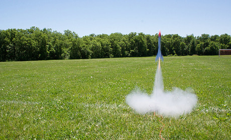 Rocket taking off
