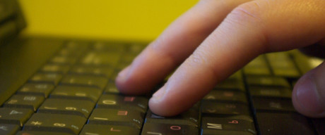 Hands and keyboard