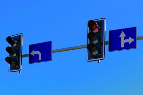 traffic light ahead left right