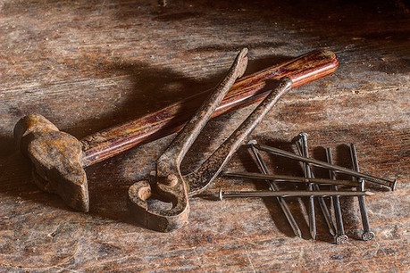 tools hammer nails