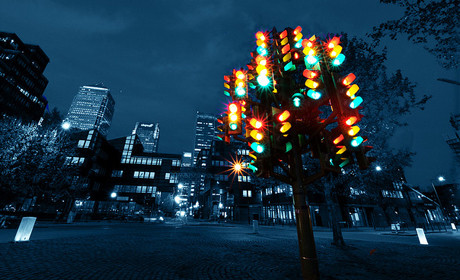 traffic light tree