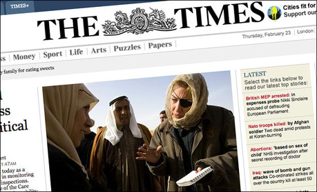 The Times' website