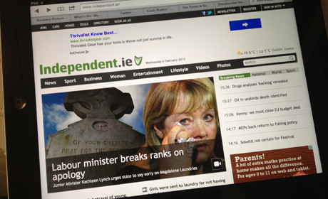 Irish Independent on iPad