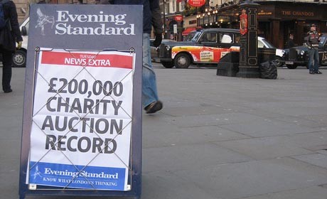 Evening Standard sign