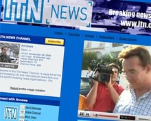 Screenshot of ITN News channel on YouTube