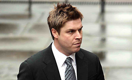 Garry Flitcroft arriving at Leveson inquiry