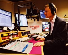 Andy Ivy in the Sky Radio studio