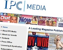 Screenshot of IPC Media homepage