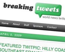 Breaking Tweets website