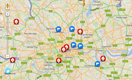 Channel 4 torch relay map