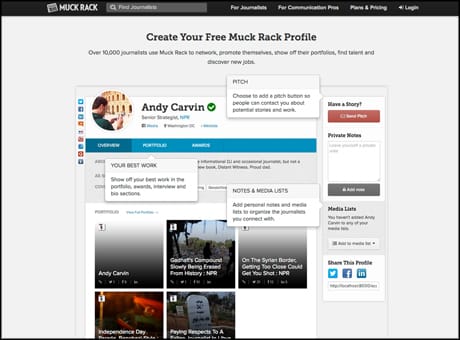 Muck Rack Screenshot