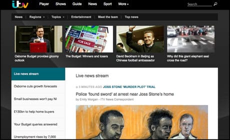 ITV News stream March 2013