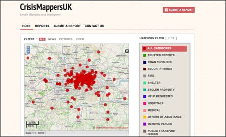 CrisisMappersUK Olympics