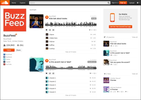 BuzzFeed SoundcloudSS