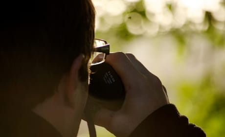 Binoculars bird watching