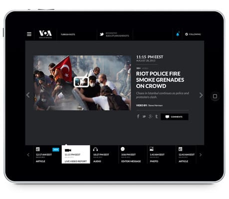 Relay turkish riots ipad