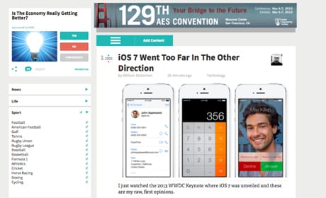 The News Hub article page