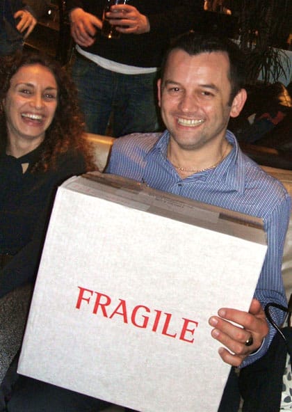 Daniell Morrisey winning the wine