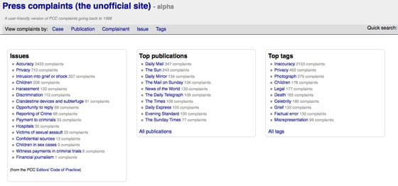 Media Standards Trust PCC site 2