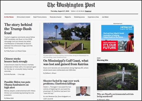 washington post homepage