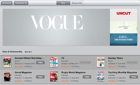 Newsstand featured carousel