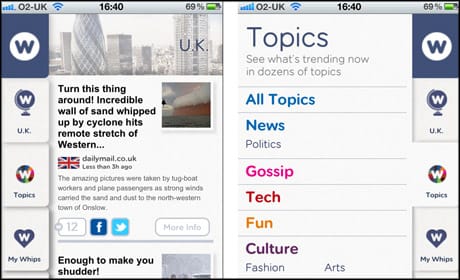 NewsWhip app